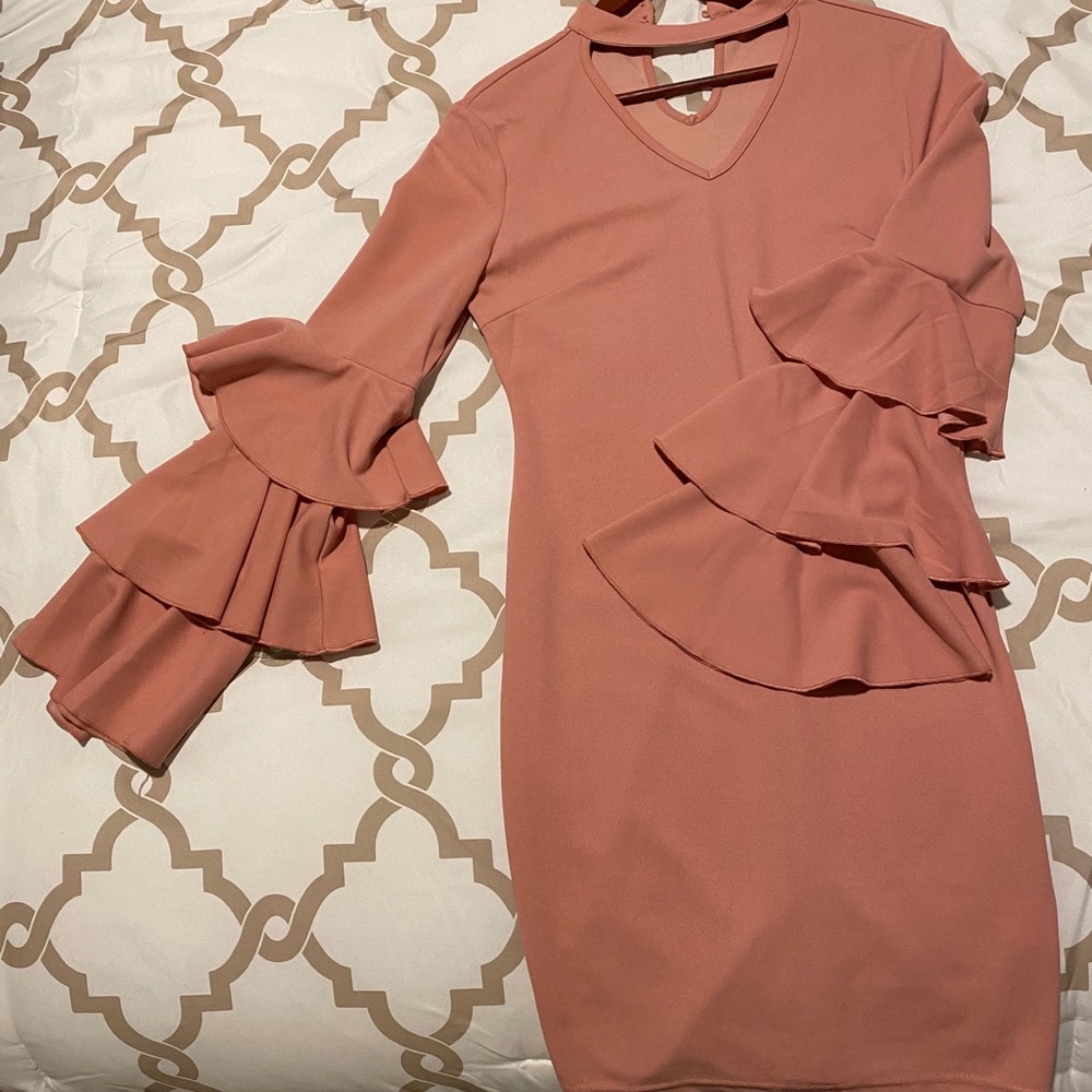 Salmon Cocktail Dress